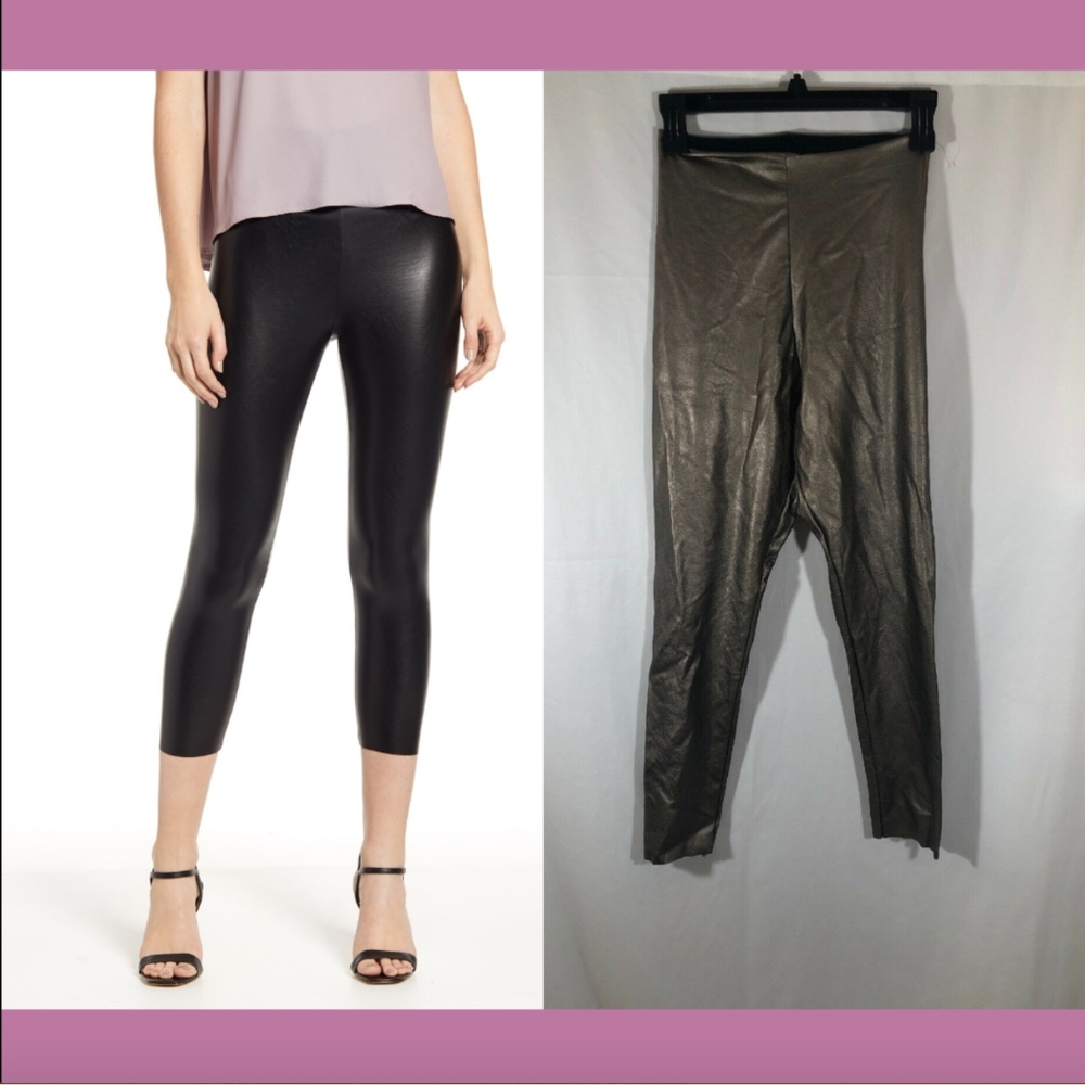 NEW $98 Commando Perfect Control Faux Leather Leggings Bronze [SZ medium ] #2095
